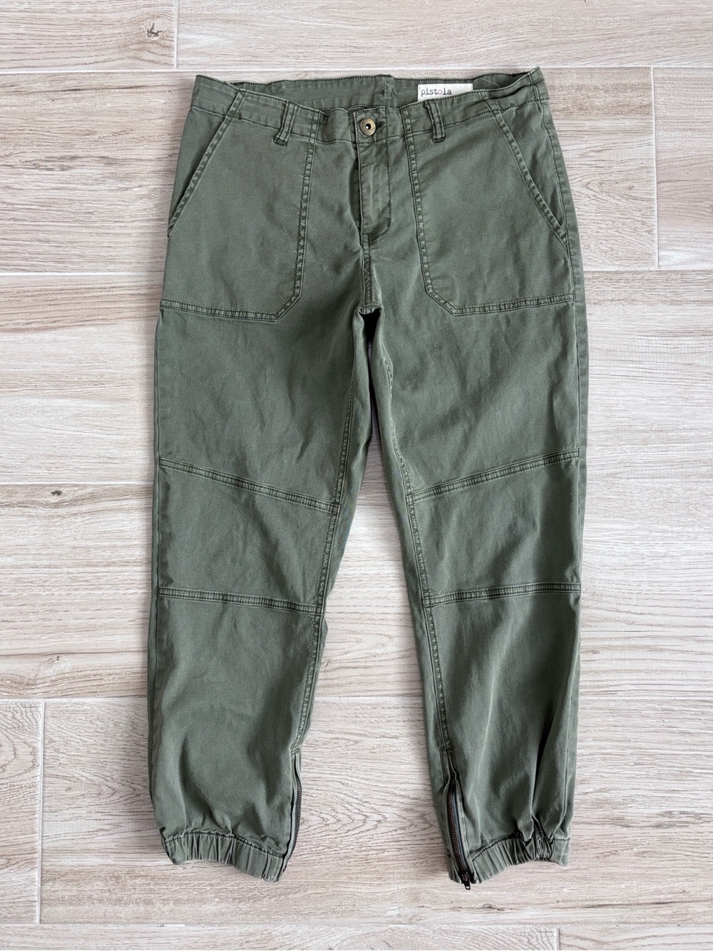 Pistola Joggers Utility Pants in Olive Army Green Women’s Size 29 Waist
